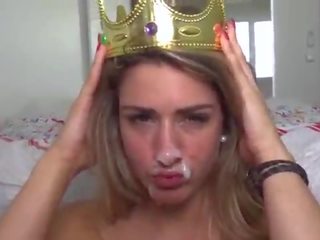 I çrregullt facial&excl; i gjatë bjonde merr fucked dhe spunked&excl;