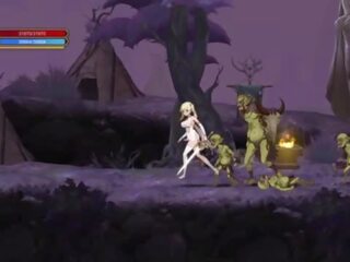 Rituaal summons &vert; etapp 1 &vert; võluv angelic tüdruk koos powers saab tema tussu perses poolt a priest ja goblins koos suur munn ja ka a goblin juht kes cum everywhere &vert; hentai mängud gameplay p1