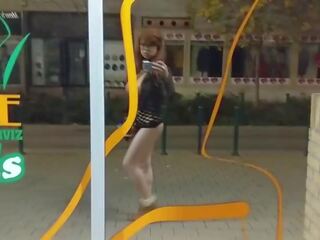 Sissy Haylee's Cum Walking and Flashing Huge Boobs in Public part II