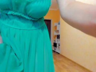 विलक्षण myla एंजल में हरा transparent dress&excl;