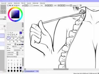 Hentai speed drawing - parte ii - inking