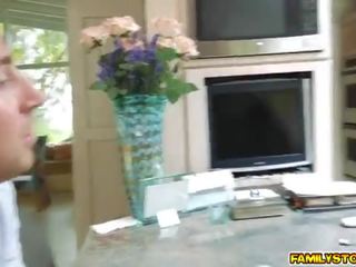 Lily jordan got a sürpriz double treat from richie and chad
