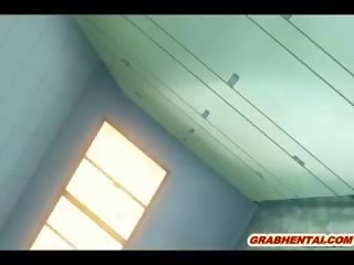Megkötözés hentai -val bigboobs maga dildoing neki wetpussy