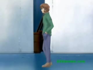 Buddy licks mesum hentai murid wedok and pounds her burungpun from behind