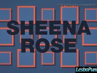 (krissy 林恩 & sheena 玫瑰 & uma 朱莉) 勒萊 女孩 在 硬 懲罰 臟 夾 膠帶 運用 x 額定 電影 玩具 cli